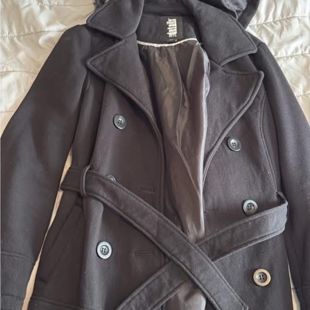 Black Double-Breasted Coat